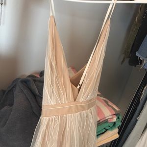 White formal maxi dress